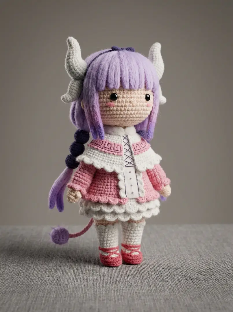 3D 写実アミグルミ風クロシェット動物ポスター