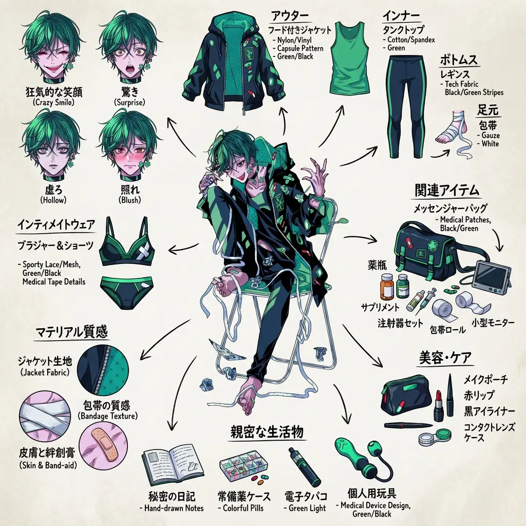 キャラクター深度分解図