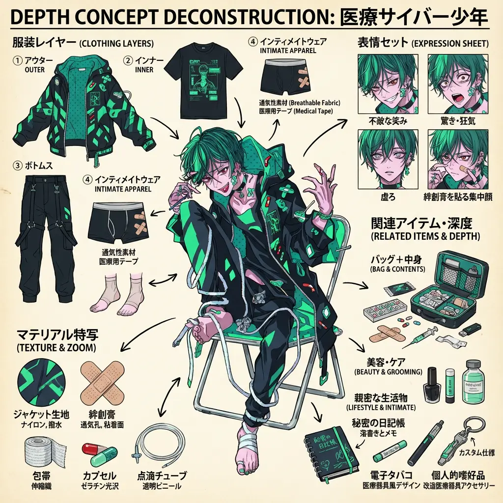 キャラクター深度分解図