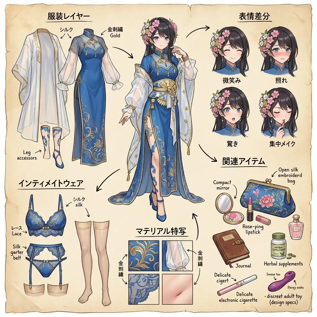 キャラクター深度分解図