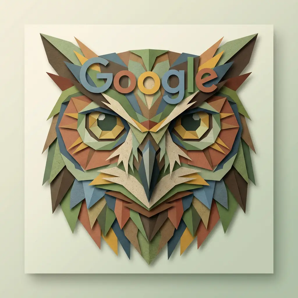 Geometric Animal Paper Portrait