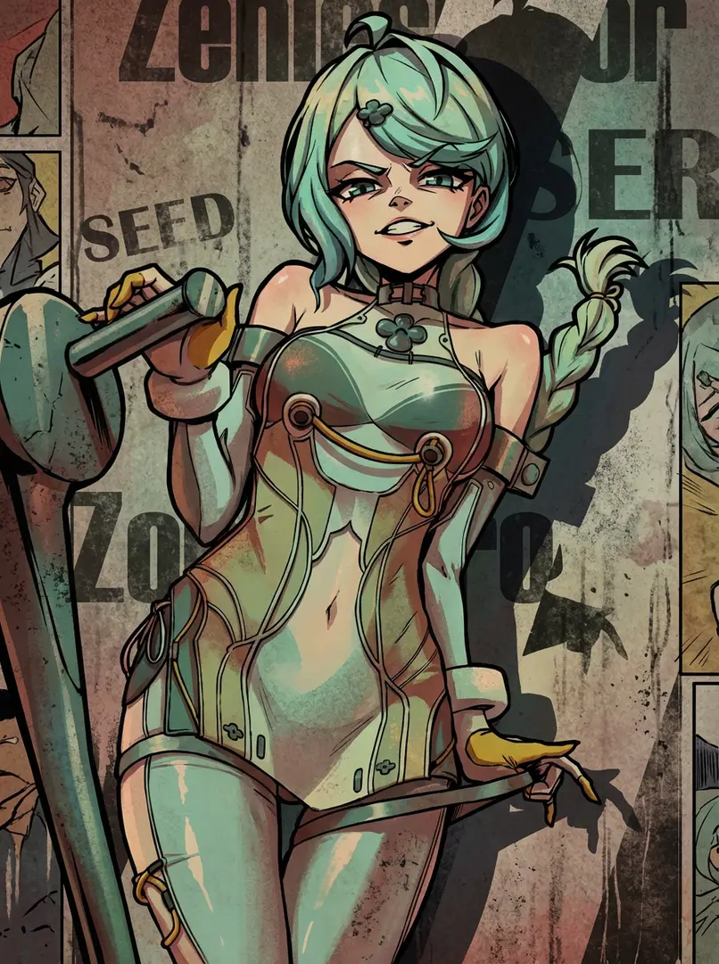 Gritty Gorillaz Illustration