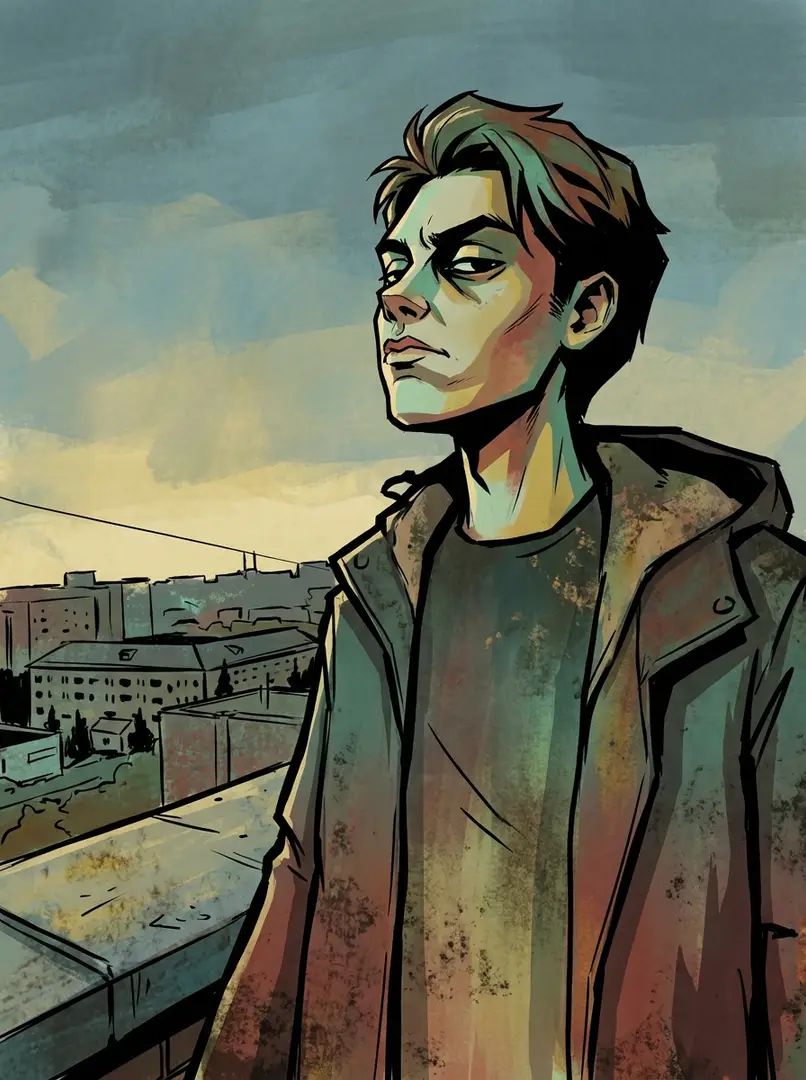 Gritty Gorillaz Urban Illustration