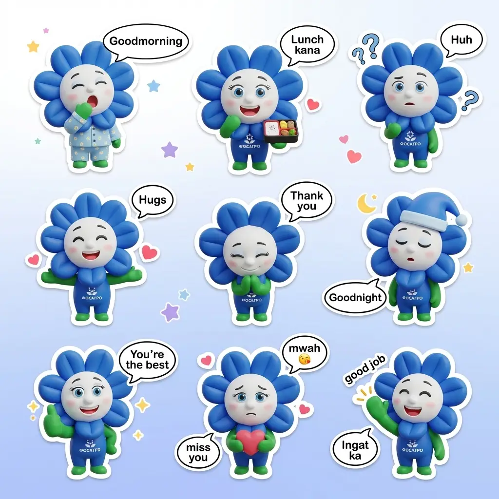 かわいいちびステッカーコレクション