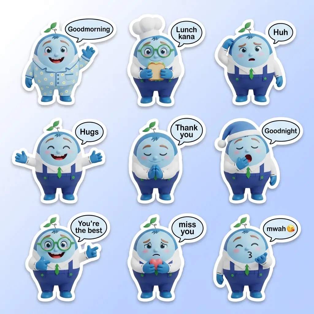 かわいいちびステッカーコレクション