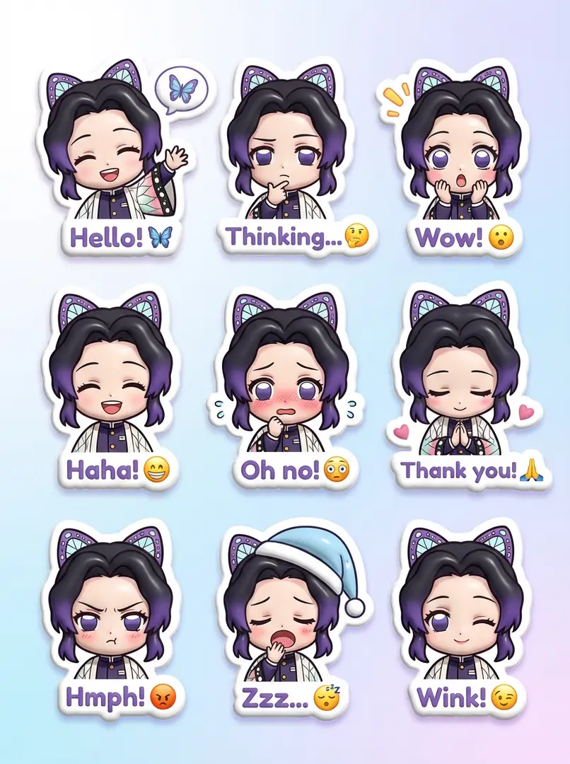 カワイイちび3Dステッカーパック