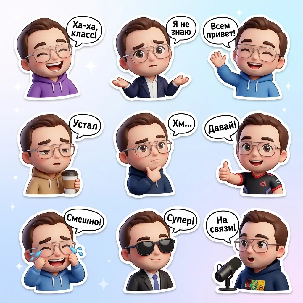 حزمة اللوحات الشبي الكاواي 3D