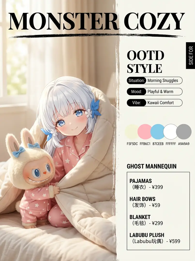 ポップマートモンスターズファミリーファッションフュージョン