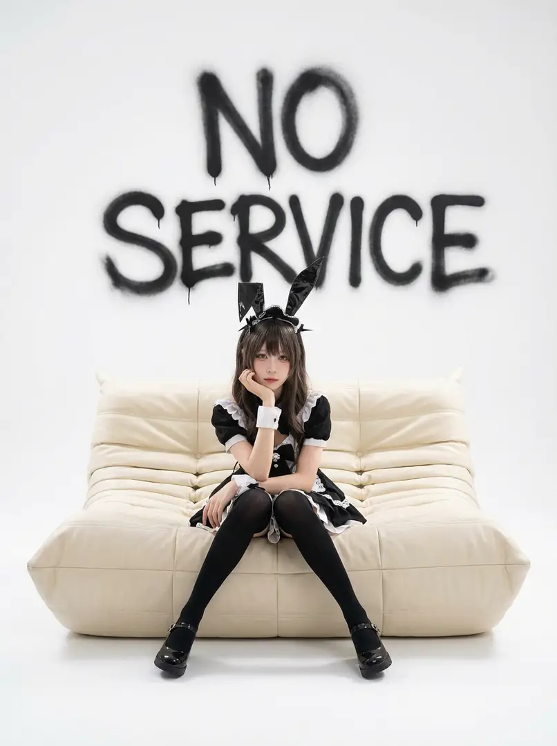 グラフィティ付きふわふわソファキャラクター