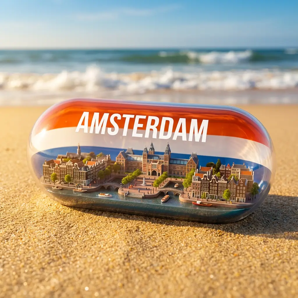 Vibrant City Capsule on Beach
