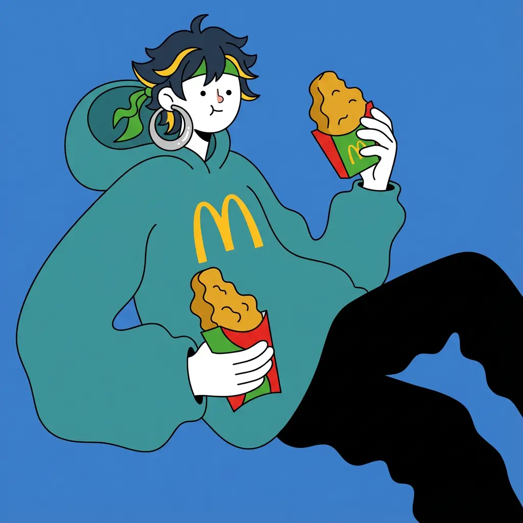 風刺的波状キャラクター